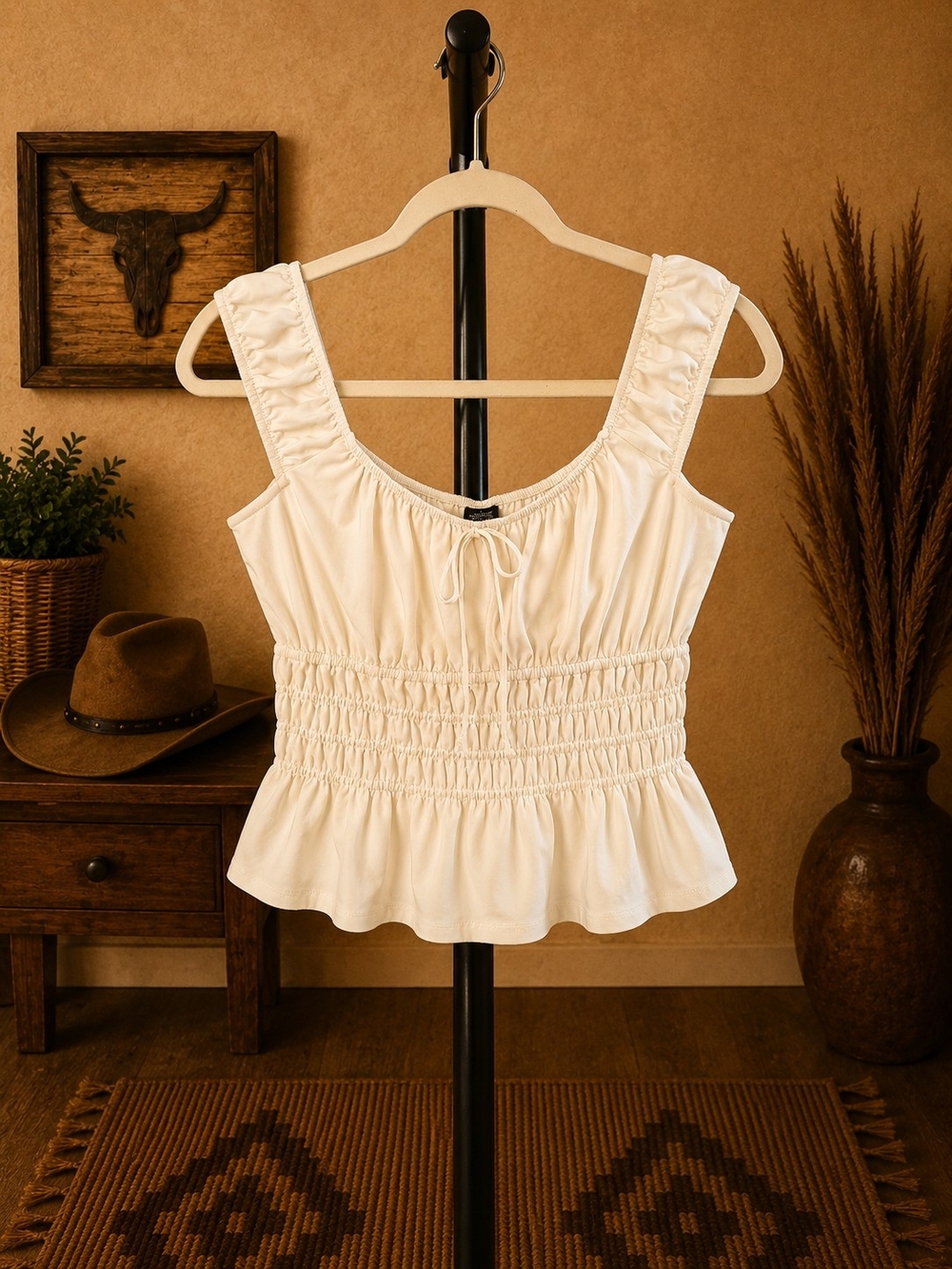 Set Of 2 Peasant Tops, Rock And Roll Denim And Wild Fable NWT, M-L - Picture 4 of 6